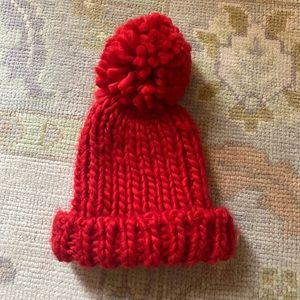 Bright Red Knit beanie
